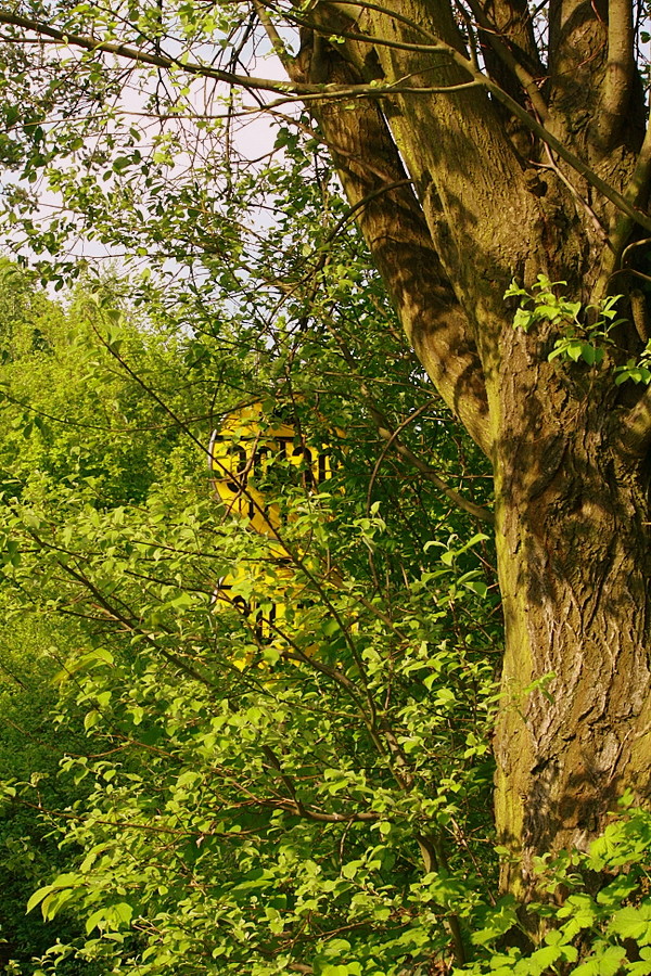 Schilderwald am Golfplatz in Castrop