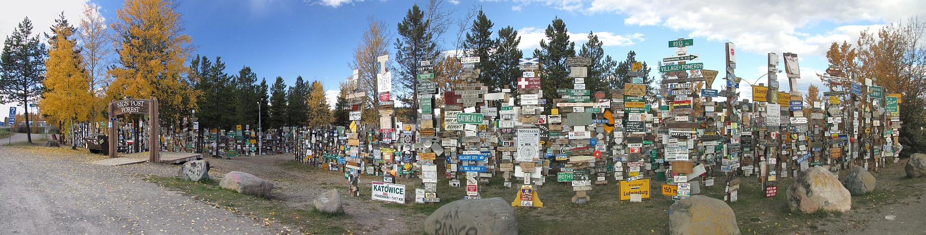 Schilderwald in Watson Lake