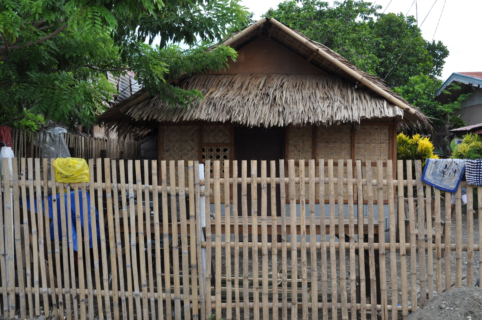 Schilfhütte in Leyte Philippinen