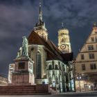 Schillerplatz bei Nacht