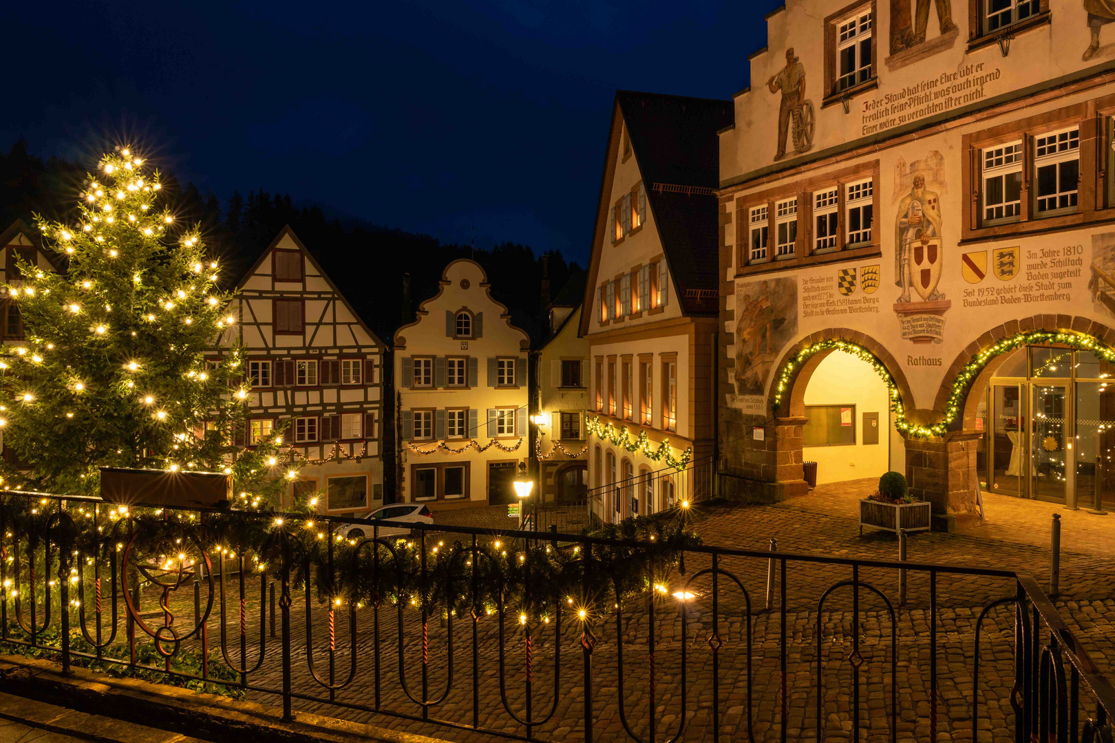 Schiltach zur blauen Stunde