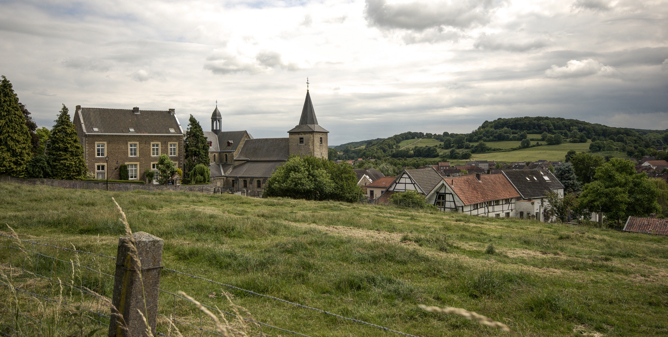 Schin op Geul - View on the village seen from the Railway Station