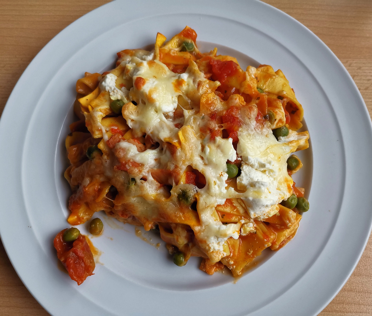Schinken Nudeln mit Schmand und Reibekäse, Teil 1 Foto &amp; Bild ...