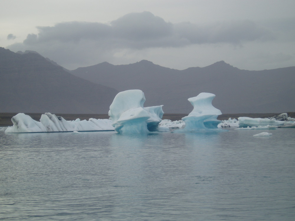 Schippern in Eisbergen