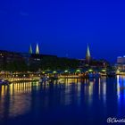 Schlachte in Bremen zur blauen Stunde