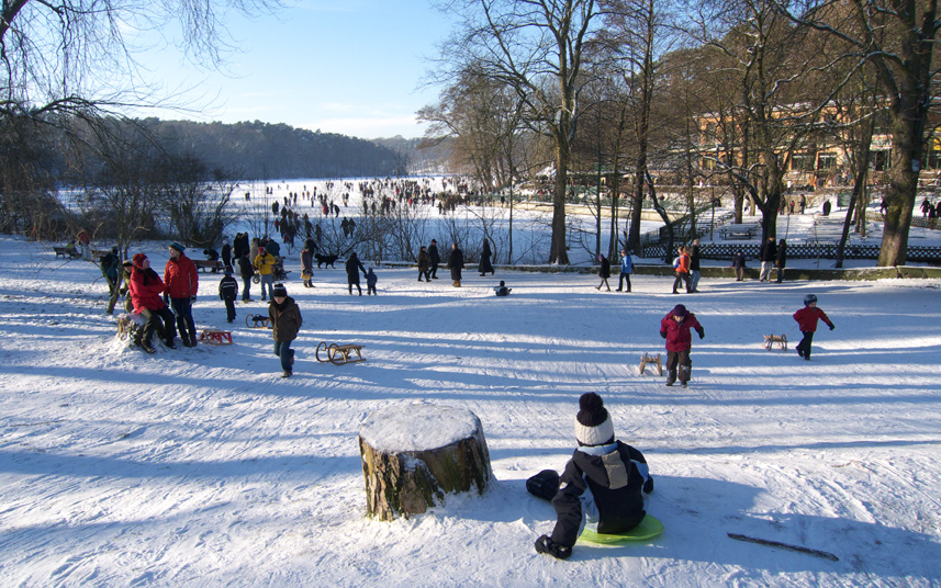 Schlachtensee zugefroren