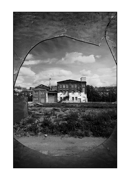 Schlachthof, Blick aus geräumter Lagerhalle