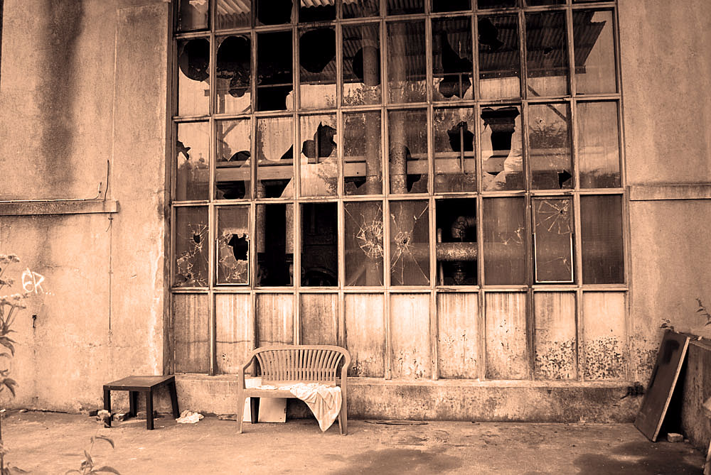 Schlachthof - Terrasse (Sepia)