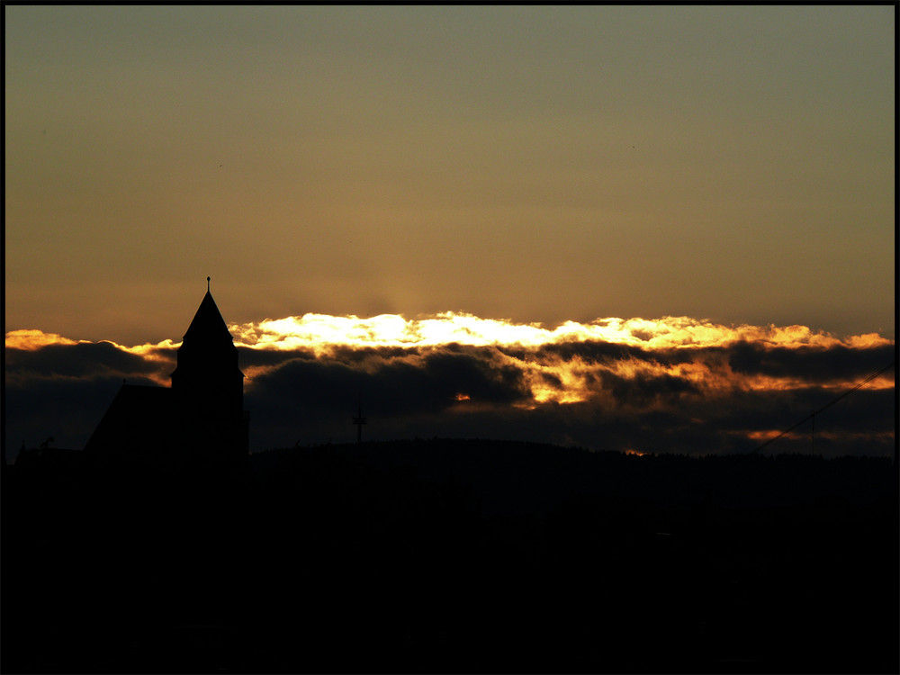 Schlachthof Wiesbaden Sonnenuntergang