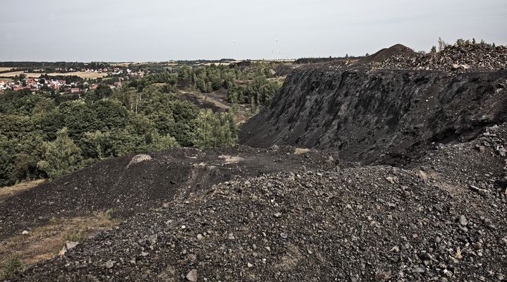 Schlackenhalde in Helbra - Mansfelder Land