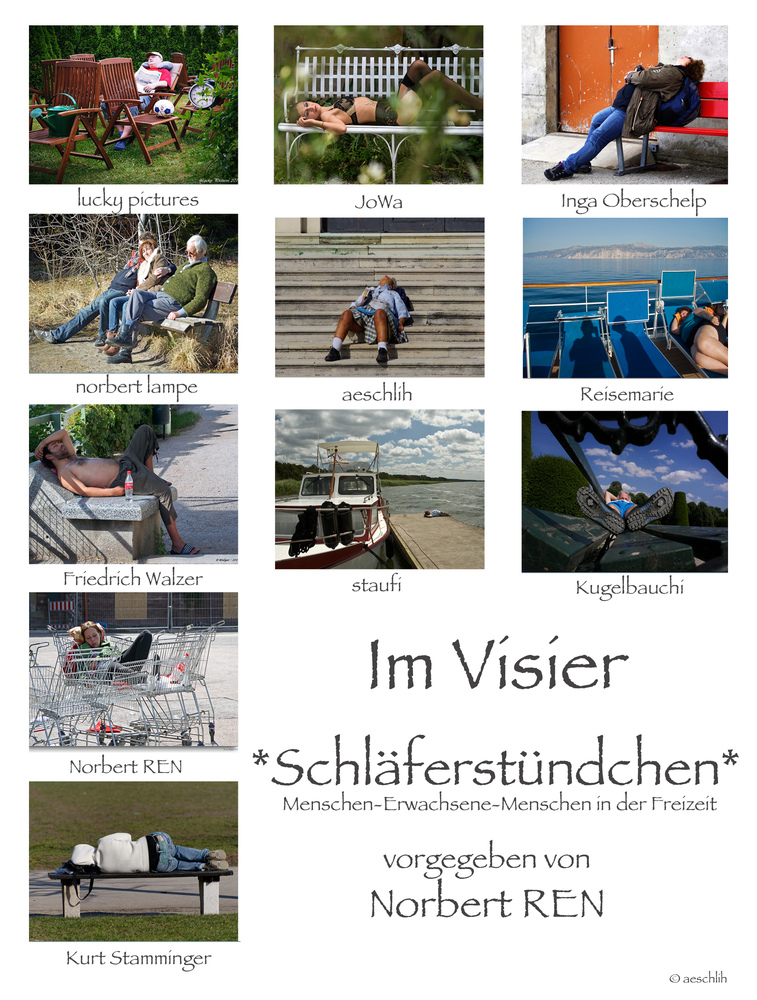 *Schläferstündchen* Collage von aeschlih