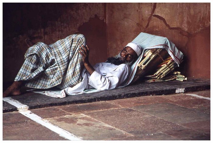 Schlaf in der Moschee