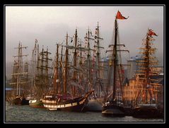 Schlafende Riesensegler | Tall Ships Resting