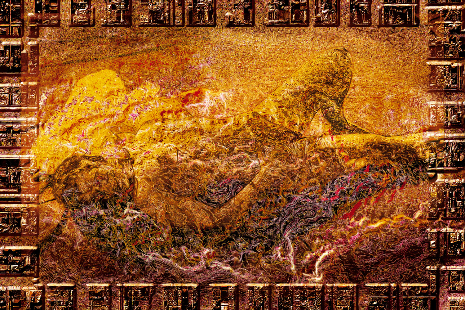 Schlafender Korper Im Original Auf Leinwand 150 X 100 Foto Bild Fotomontage Surreal Home Bilder Auf Fotocommunity