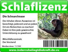 Schlaflizenz