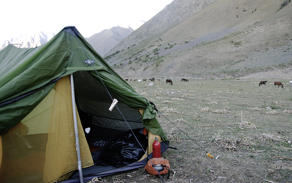 Schlafplatz auf etwa 2500m.