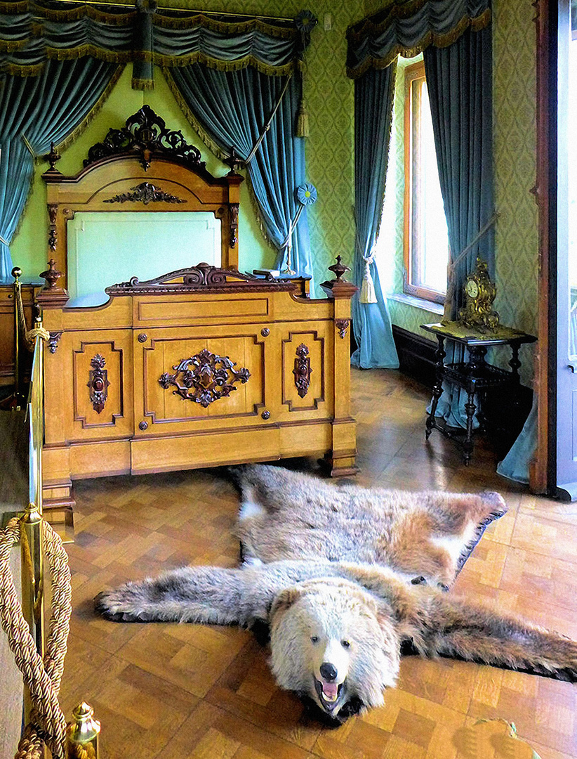 Schlafzimmer im Schloss Drachenburg 