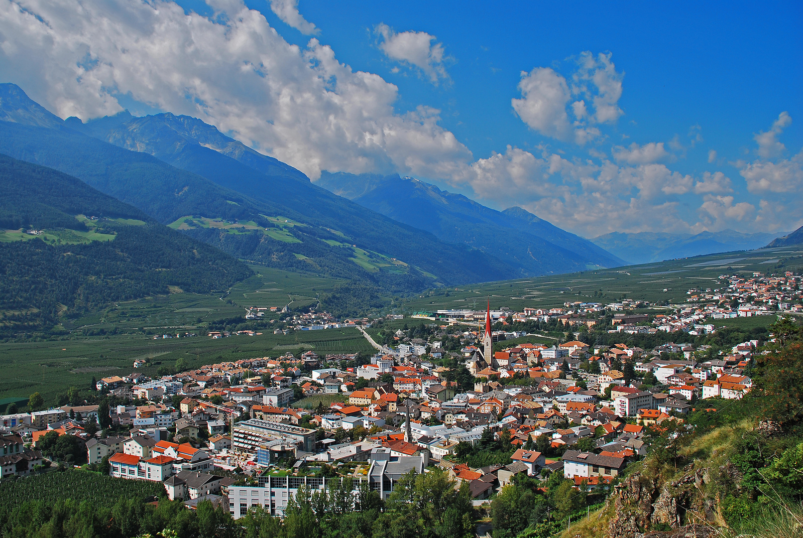 Schlanders im August