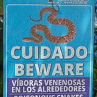 Schlangen-Warnung