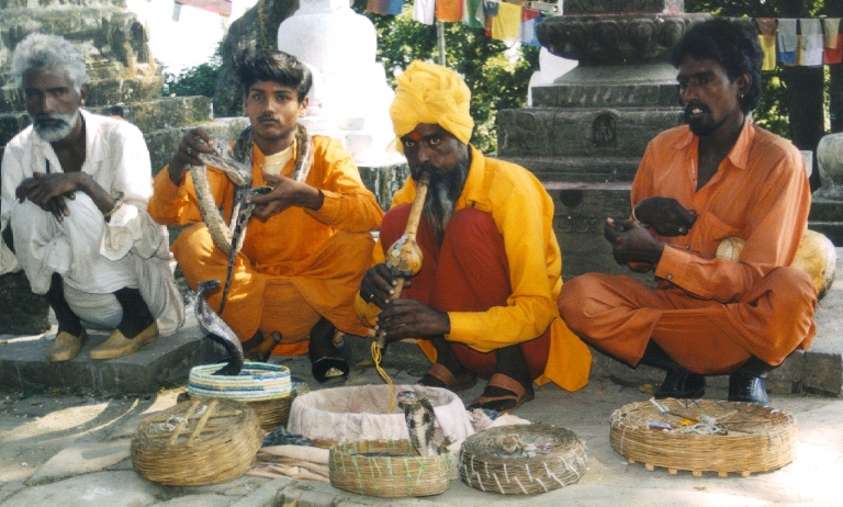 Schlangenbeschwörer in Kathmandu