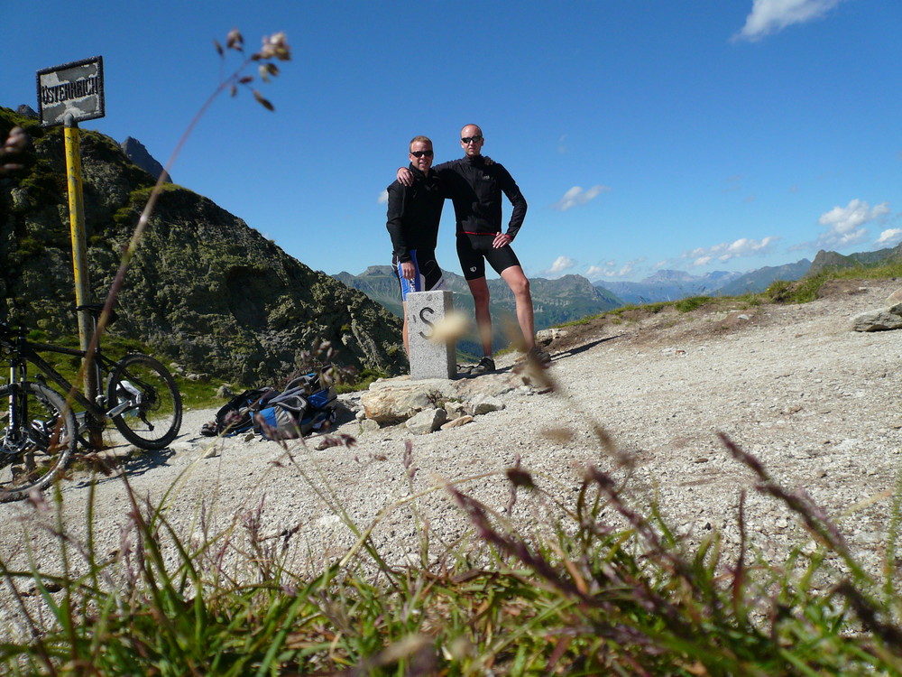 Schlappiner Joch - Grenzübergang Österreich / Schweiz