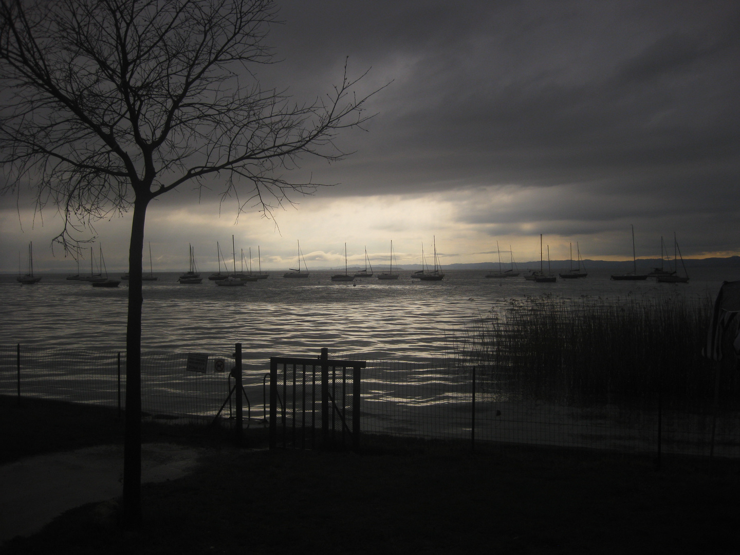 Schlechte Laune Wetter am Gardasee