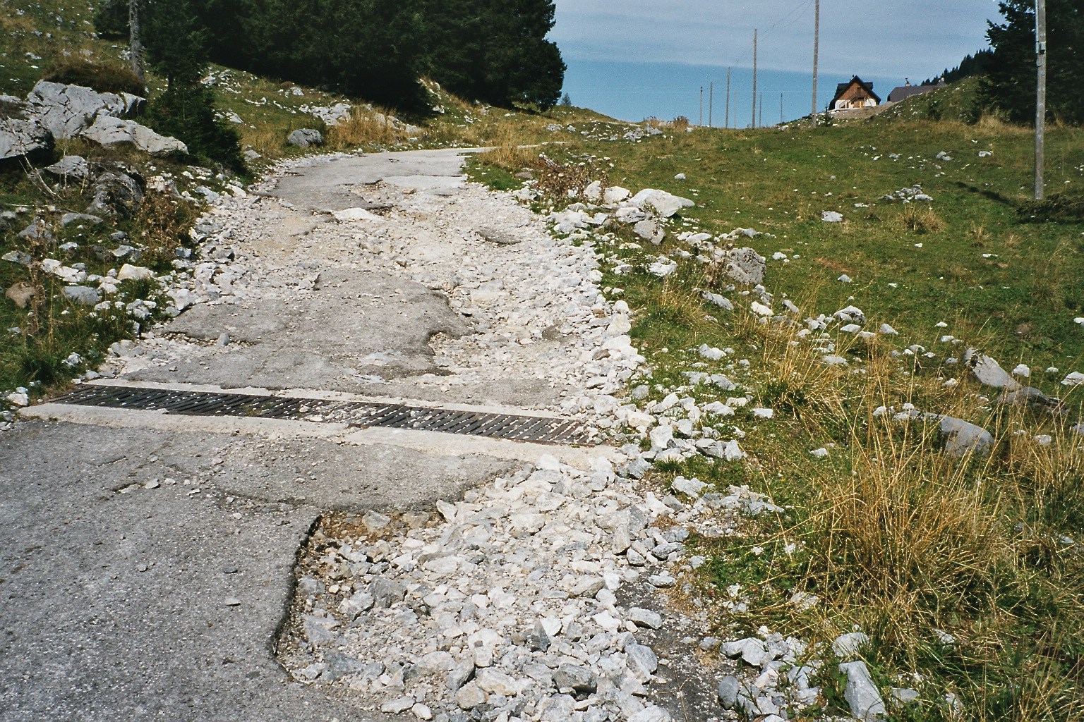 Schlechte Wegstrecke