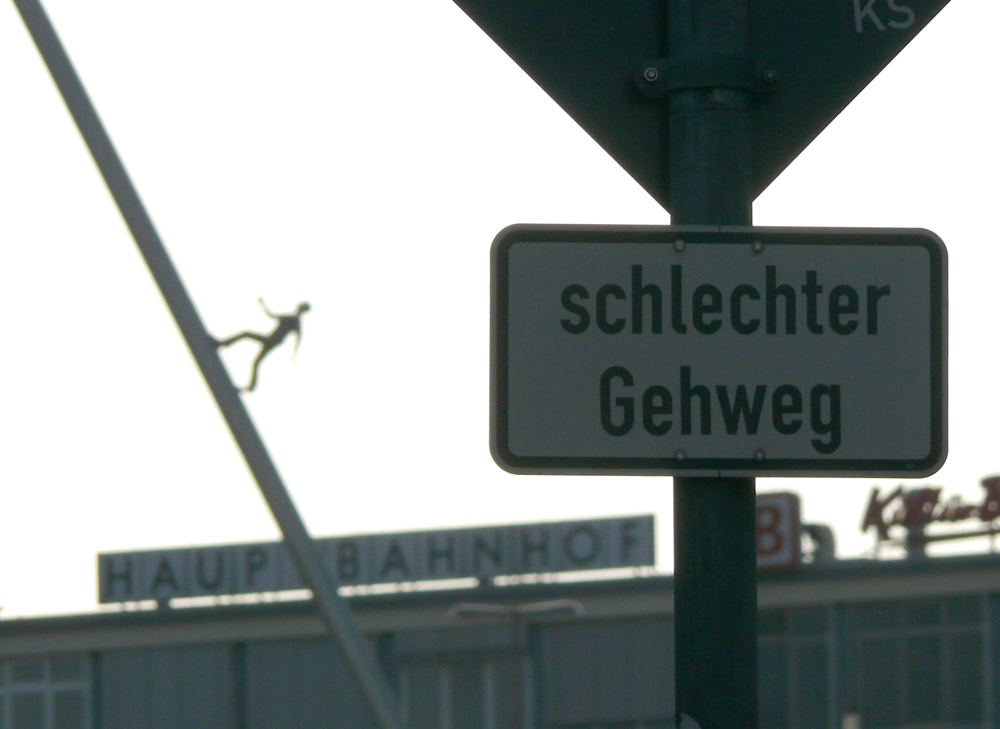 Schlechter Gehweg...