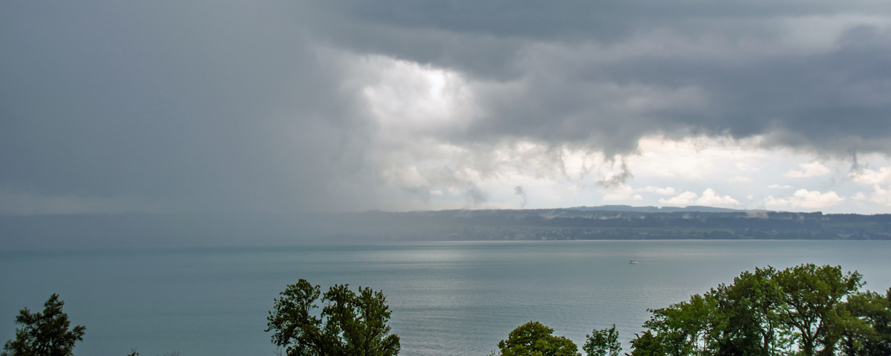  schlechtes Wetter am Bodensee im Anmarsch