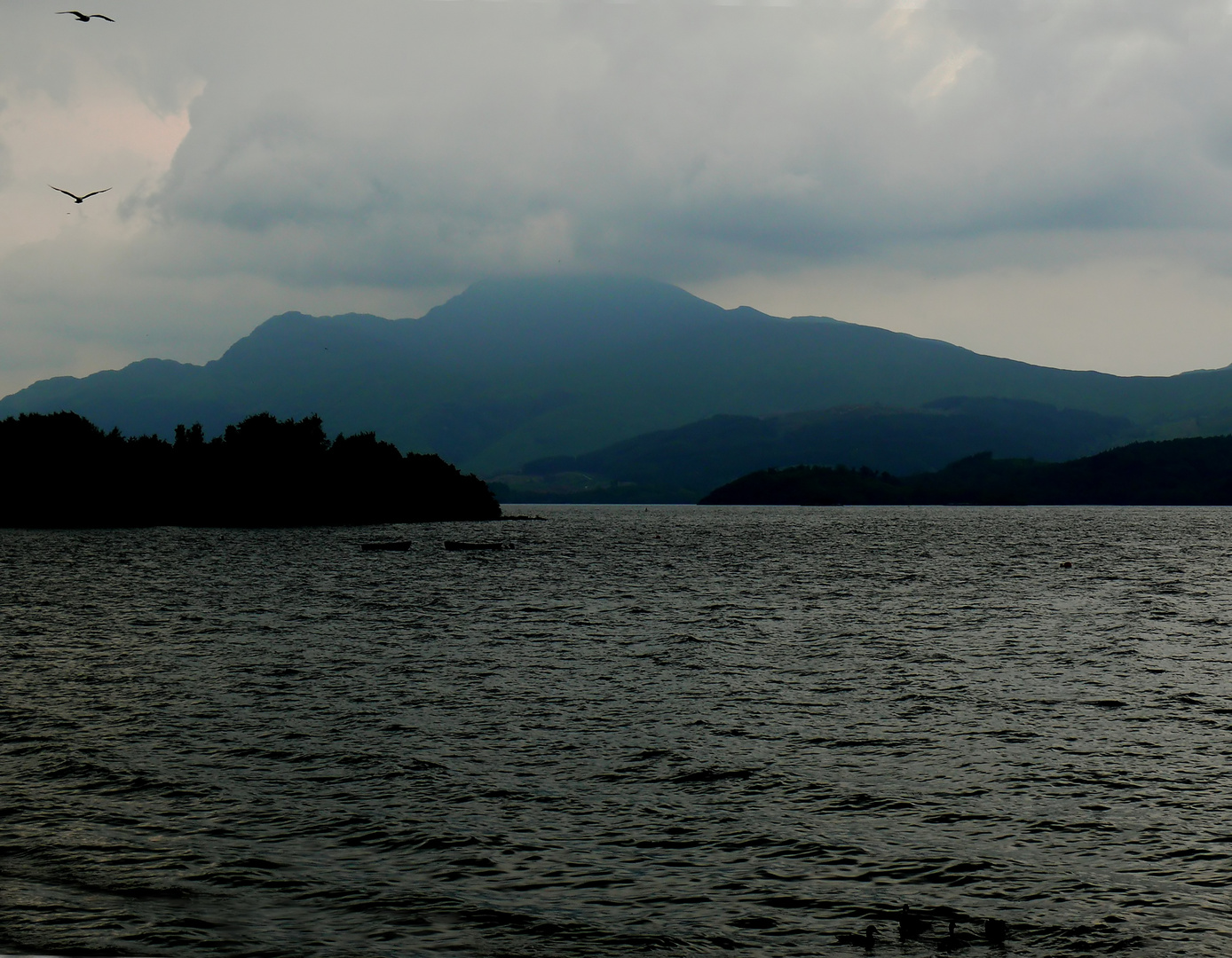 Schlechtes Wetter am Loch Lomond