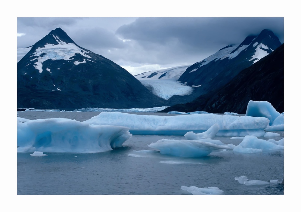 Schlechtes Wetter am Portage Gletscher