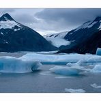 Schlechtes Wetter am Portage Gletscher