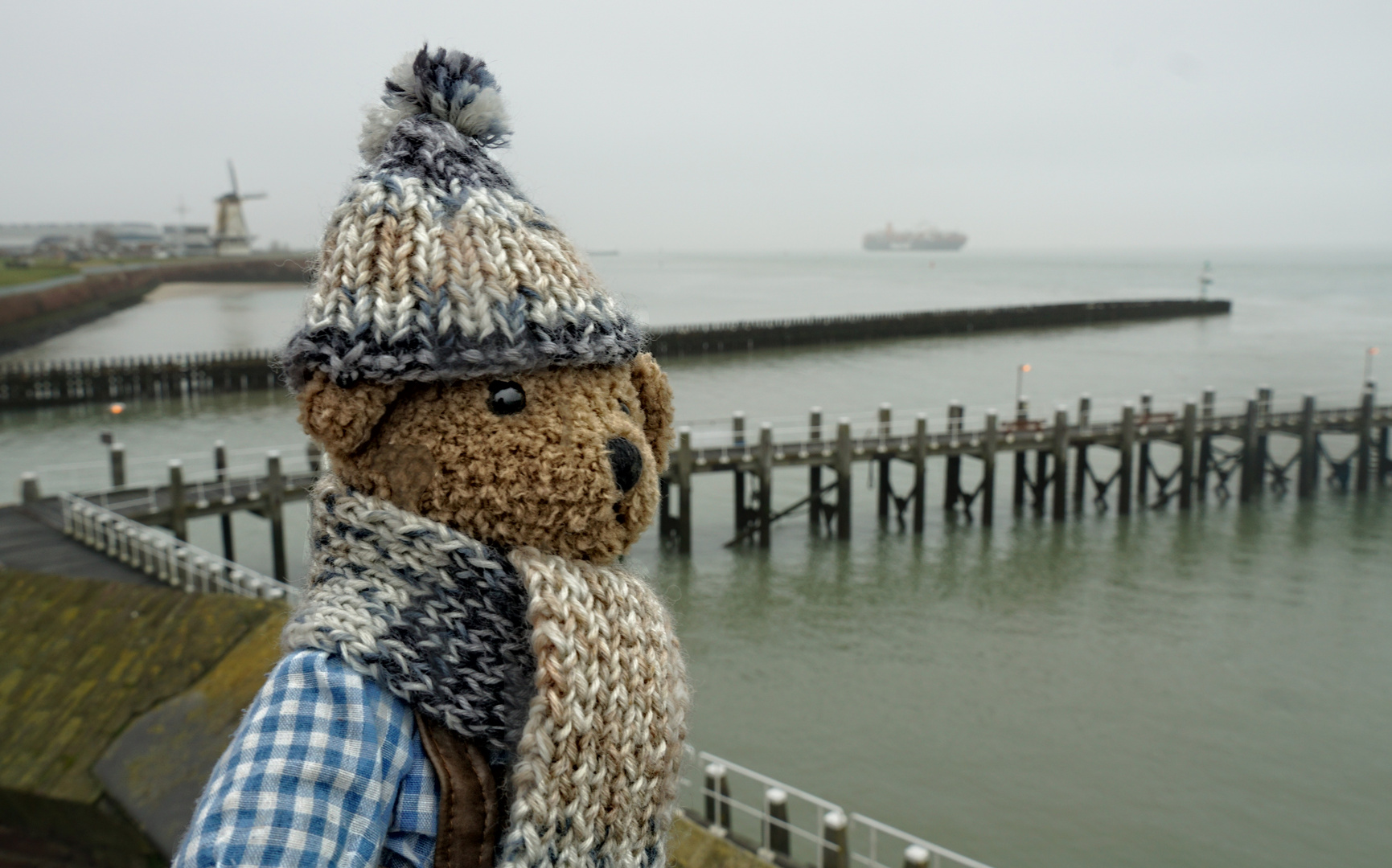 Schlechtes Wetter an der See