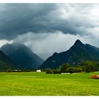 Schlechtes Wetter in den Bergen