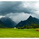 Schlechtes Wetter in den Bergen