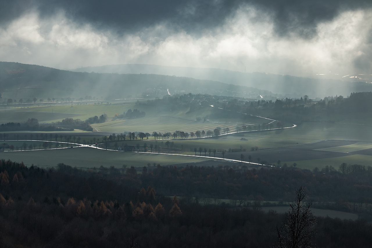 schlechtes Wetter in Grün