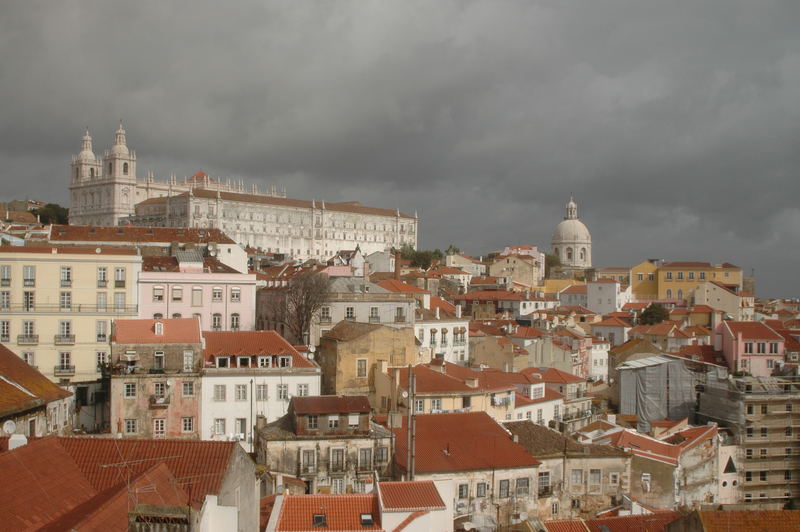 Schlechtes Wetter in Lisboa