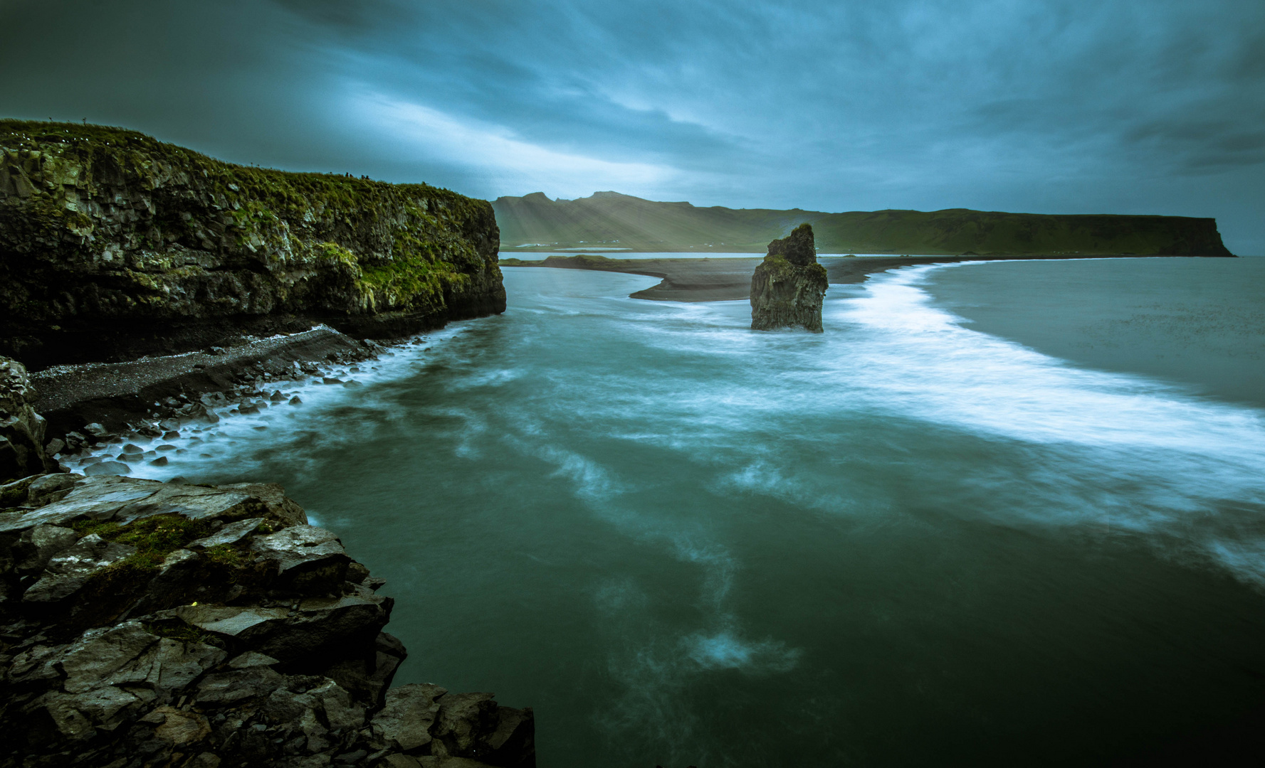 schlechtes Wetter in Vik / Island