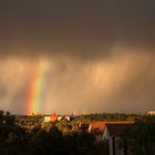 schlechtes Wetter über Leipzig