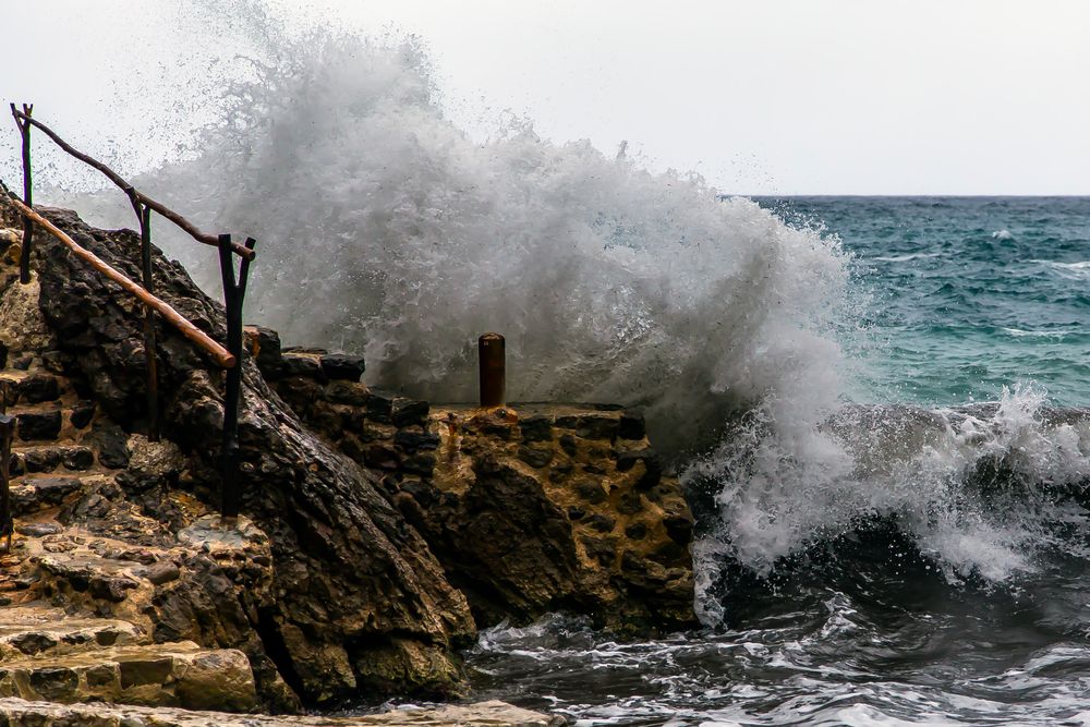 Schlechtwetter an der Cala Deia