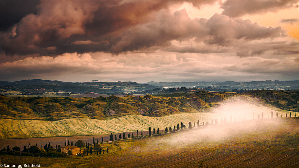 Schlechtwetter in der crete senesi