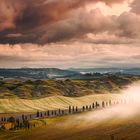 Schlechtwetter in der crete senesi