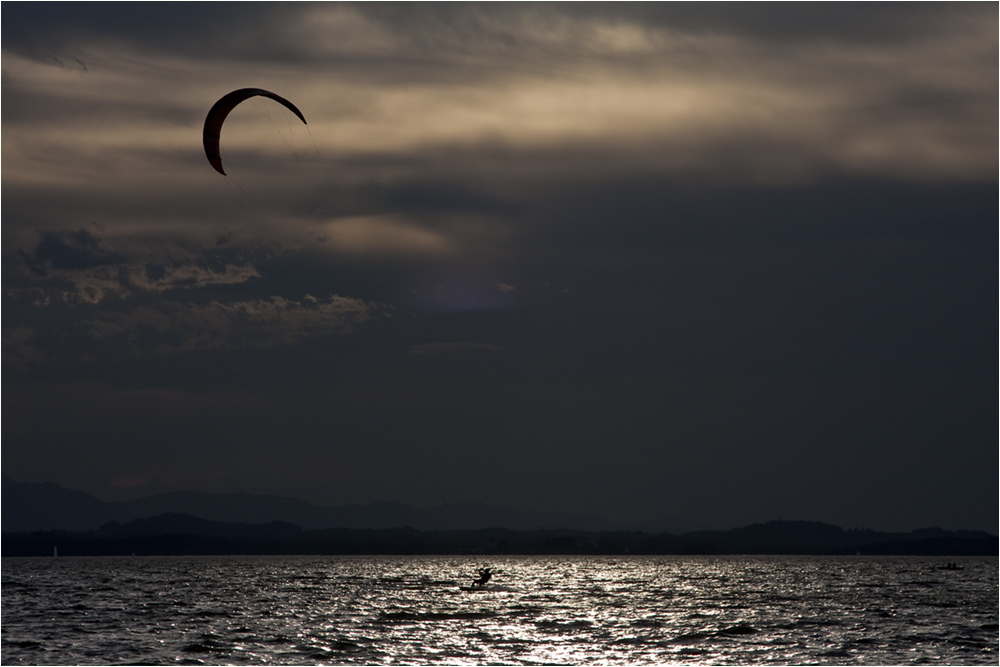 Schlechtwettereinbruch am Chiemsee