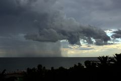 Schlechtwetterfront in Villa Rosa