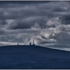 Schlechtwetterfront über dem Brocken