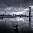 Schlechtwetterfront über Hamburg