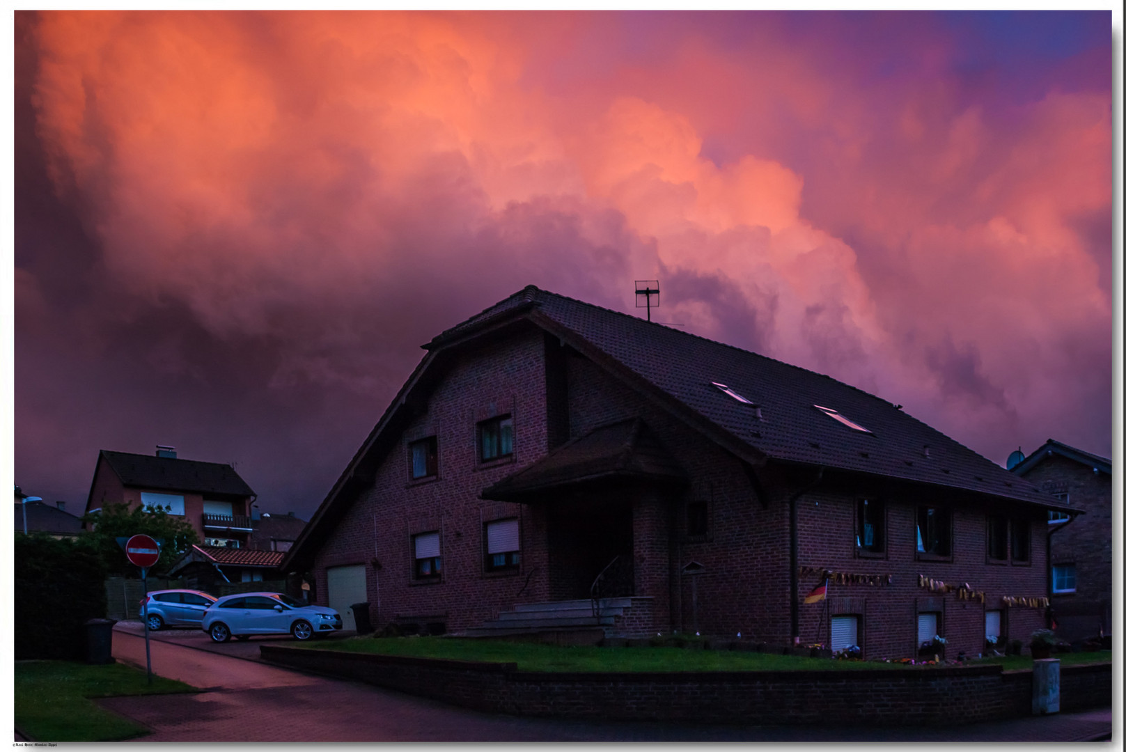 Schlechtwetterfront über unsere Wohnung