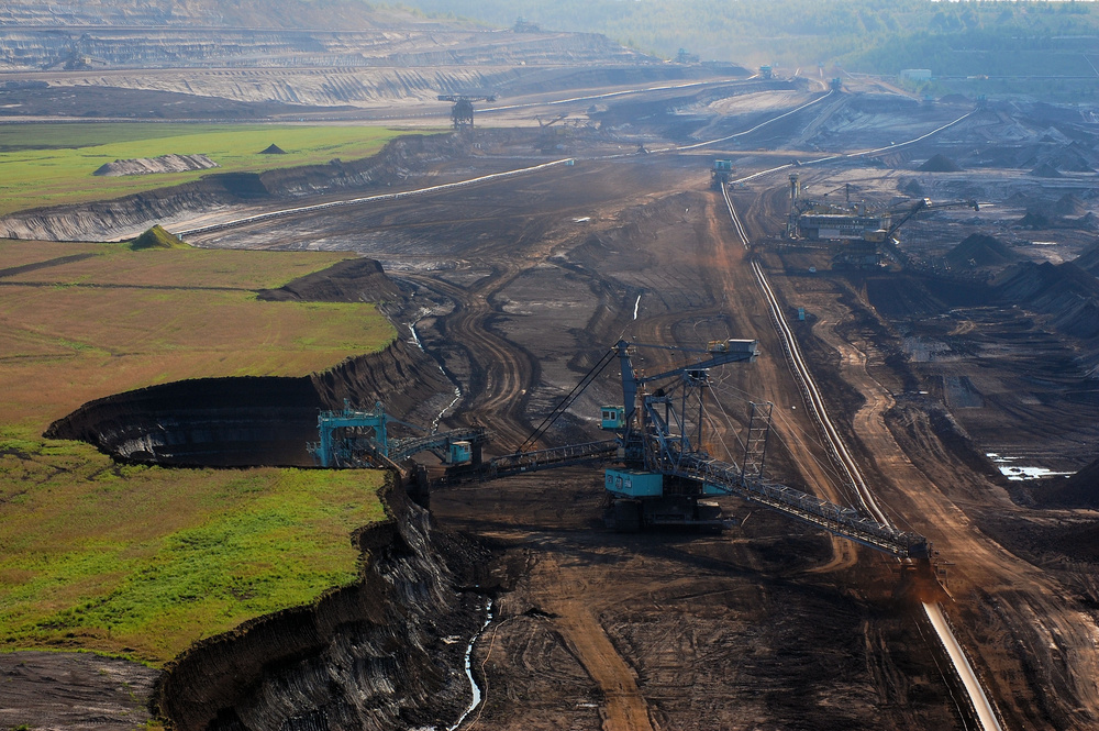 Schleenhain Foto & Bild industrie und technik, bergbau, tagebau