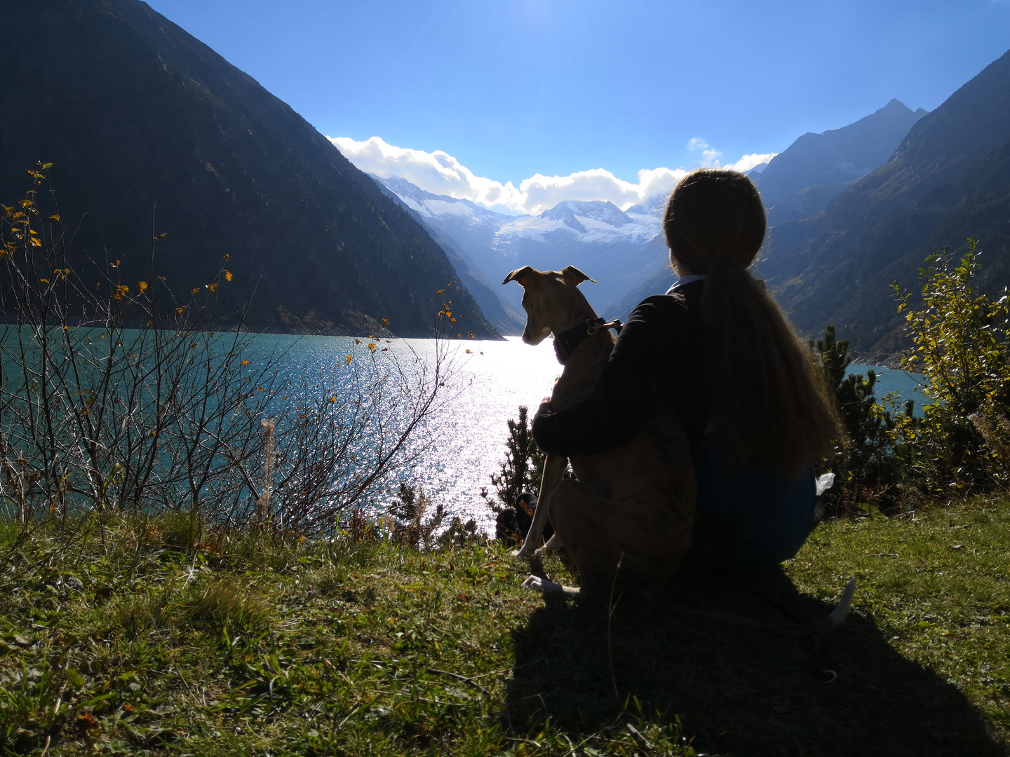 Schlegeisspeicher bei bestem Wetter