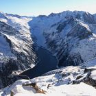 Schlegeisstausee im Winter , Zillertal, Tirol